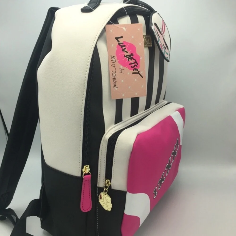Betsey Johnson Football backpack